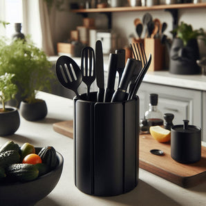 Praktisk køkkenredskabsholder i moderne design
