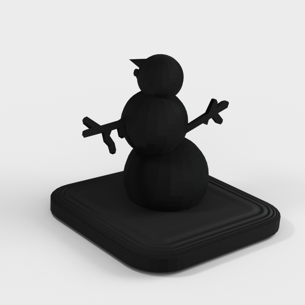 Modello 3D del pupazzo di neve di Phoebe Snow