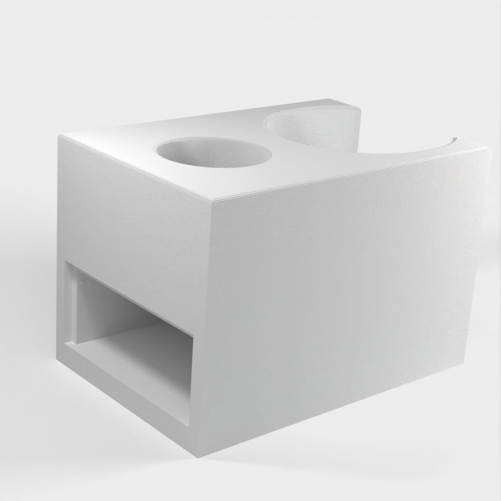 Organizer da bagno di design con cassetto e spazio laterale per dischetti di cotone
