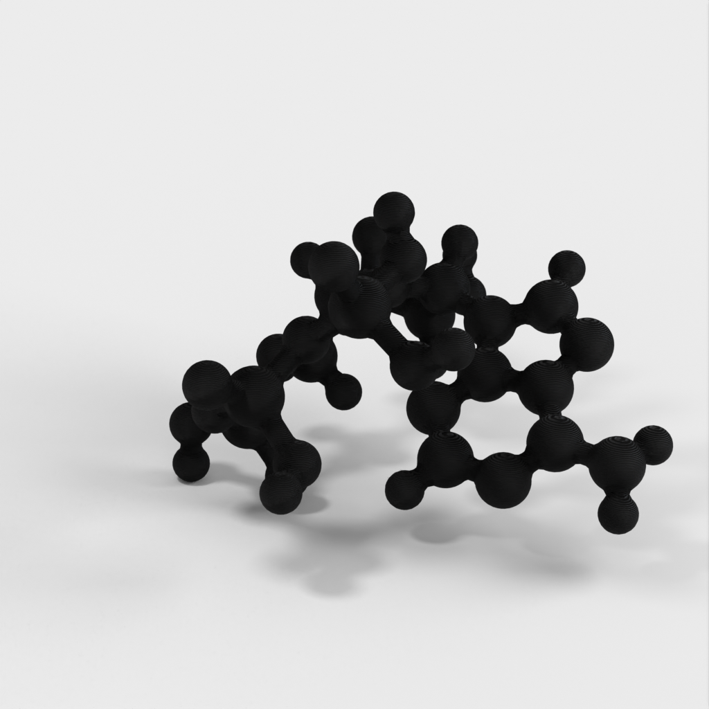 Modello molecolare - ATP (Adenina Trifosfato) - Modello in scala atomica