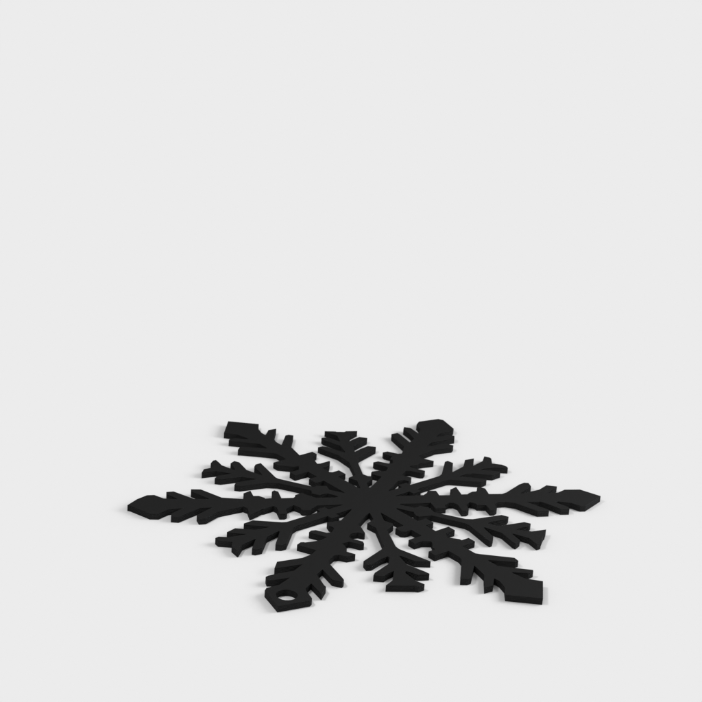 Ornamento per albero di Natale con fiocco di neve