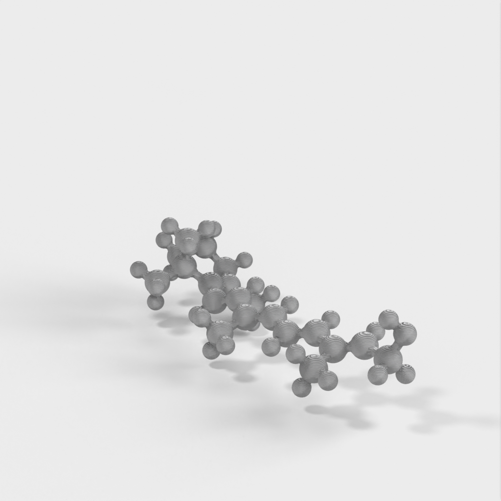 Modello molecolare del retinolo (vitamina A) - Modello in scala atomica