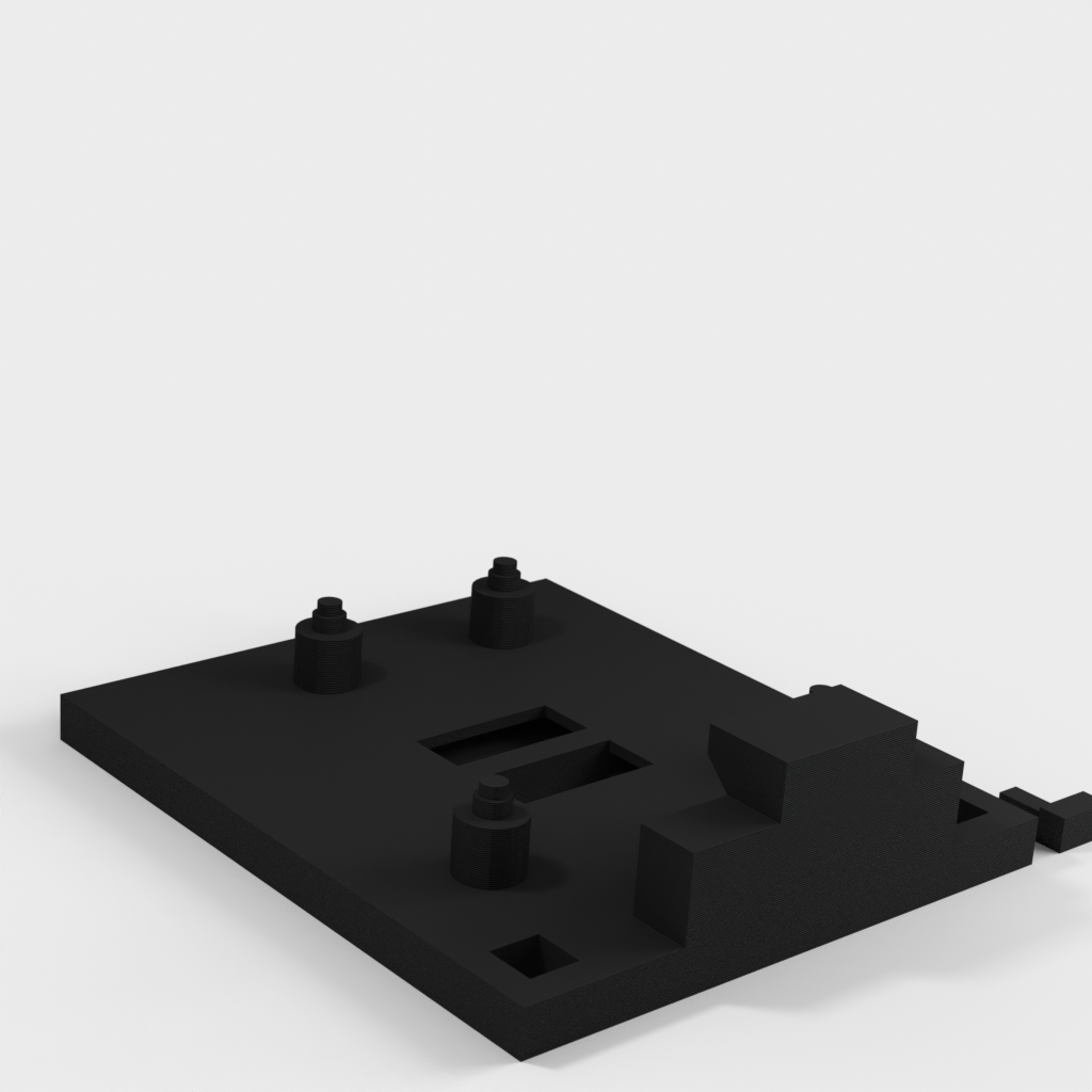Piastra di montaggio Arduino Mega 2560 R3 stampabile in 3D con coperchio opzionale