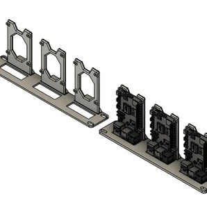 Supporto da rack da 10 pollici per 3 Raspberry Pi 5