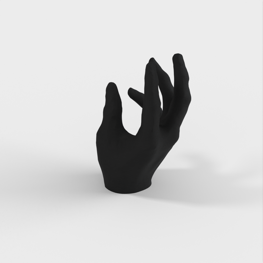 Supporto per iPhone scansionato in 3D a forma di mano