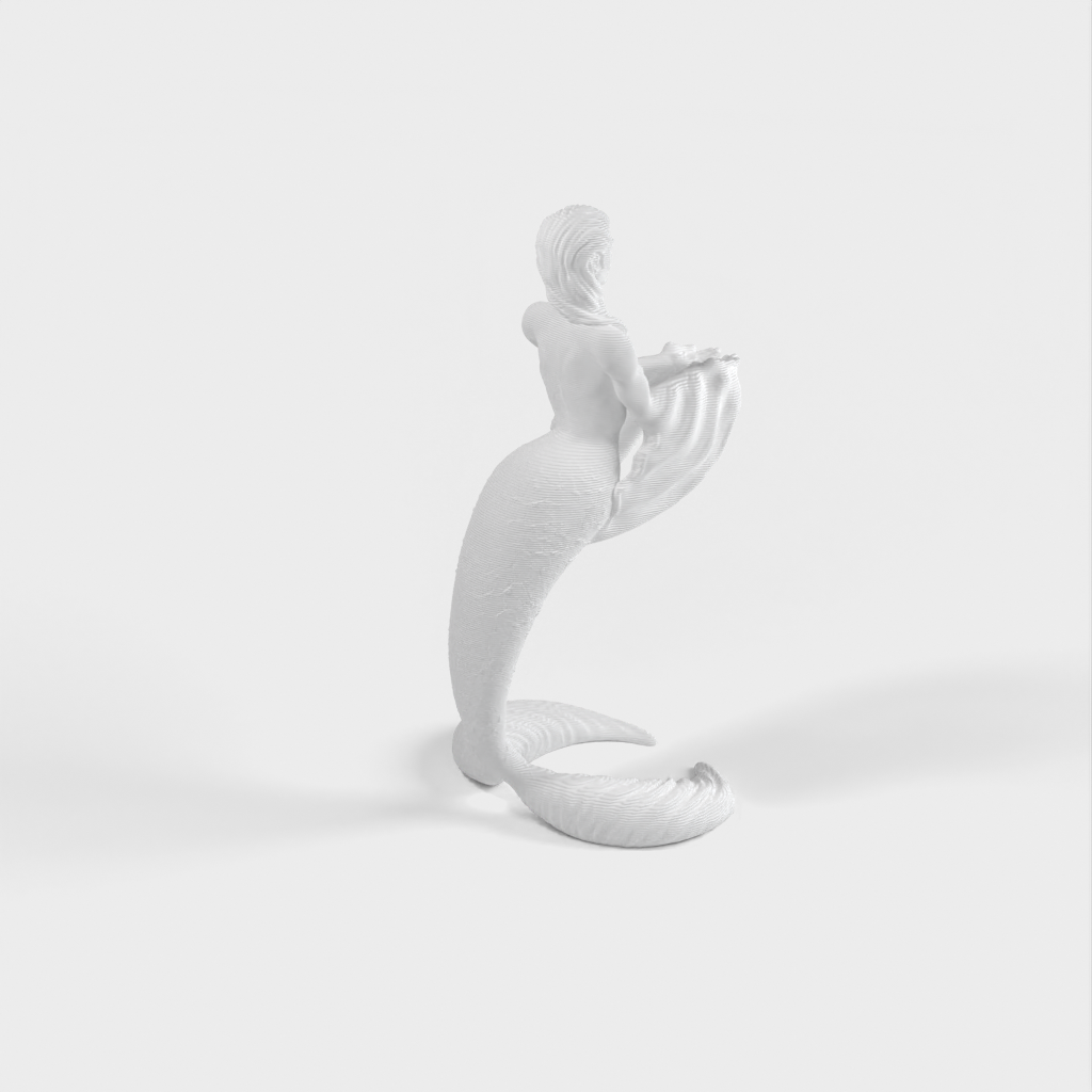 Supporto per cuffie a forma di sirena e scultura decorativa