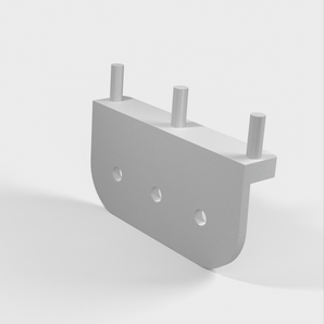 Robusto supporto da parete per Ikea EKET