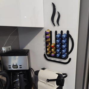 Porta capsule Nespresso a parete a forma di tazza (4 pezzi)