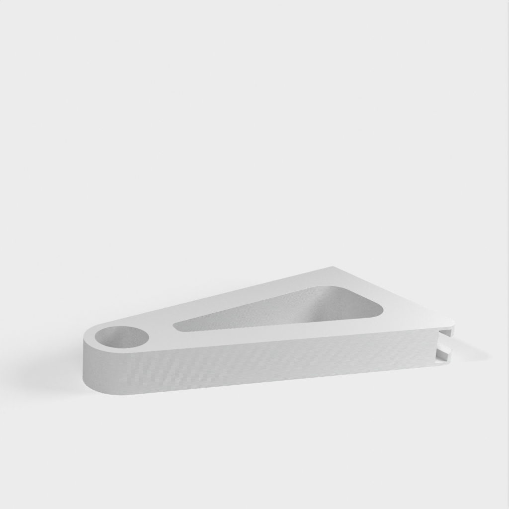 Staffa di montaggio a parete con staffa per montaggio cieco per asta per tende da 28 mm (Ikea)