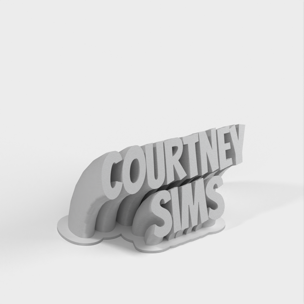 Badge personalizzato Courtney Sims