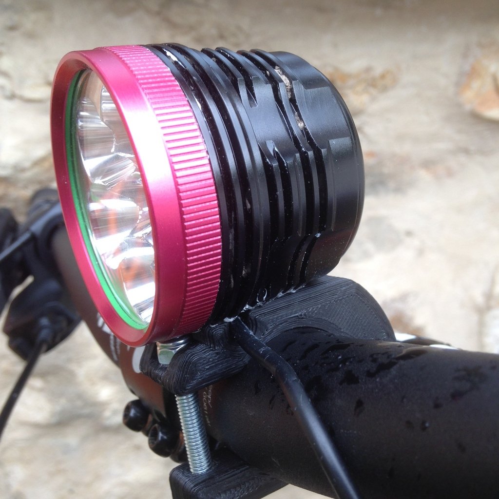 Supporto luce BIKE da 32 mm per mountain bike e montaggio luci per biciclette