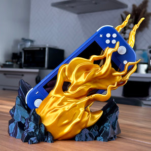 Stazione di ricarica per Nintendo Switch Lite con design a palla di fuoco