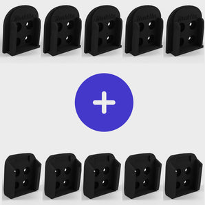 Offerta pacchetto: 5 portautensili e 5 portabatterie per Makita 18v