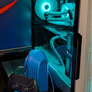 Supporto moderno per controller con design a onda per il gaming