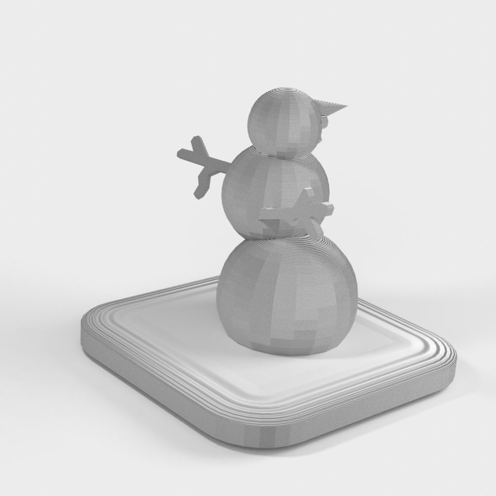 Modello 3D del pupazzo di neve di Phoebe Snow