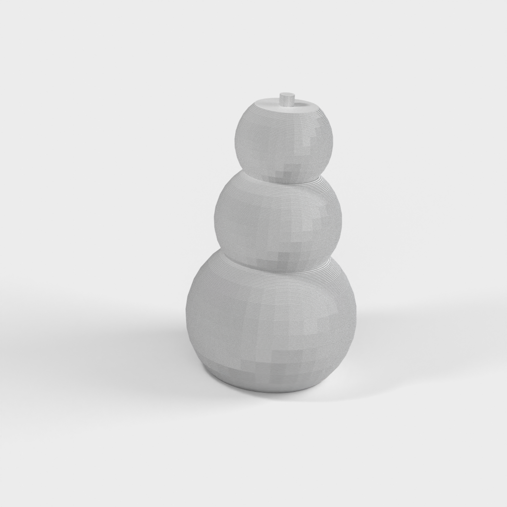 Giocattolo del pupazzo di neve con la testa a forma di bobble