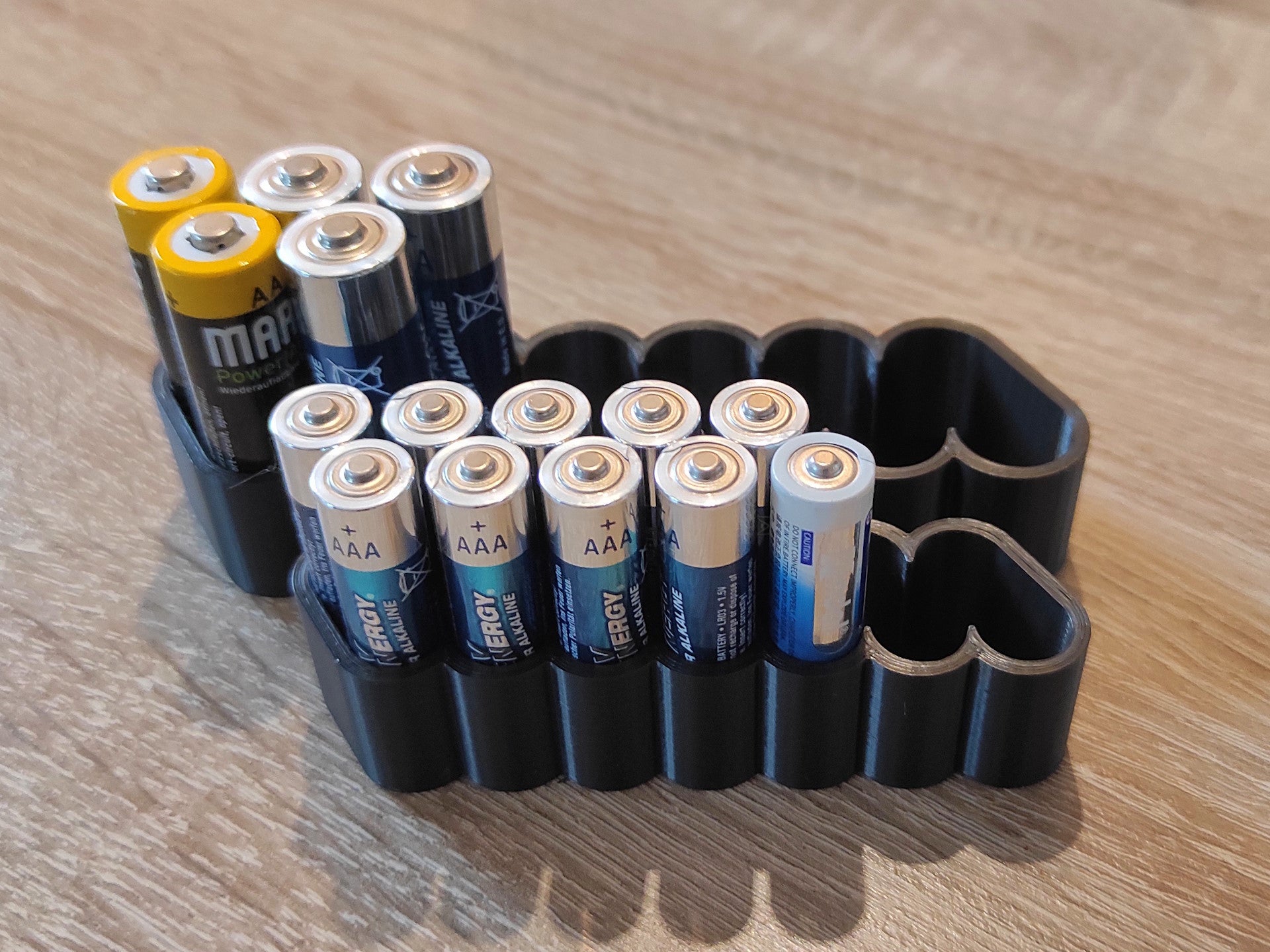 Portabatterie per batterie AA e AAA