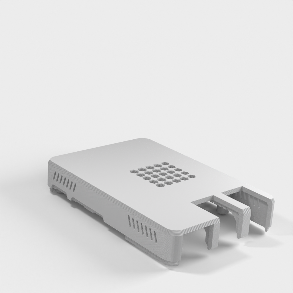 Case per Raspberry Pi 5 con fori di ventilazione e nuovo layout USB/LAN