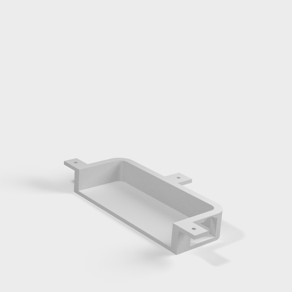 Montaggio sotto la scrivania per mini hub USB AmazonBasics a 4 porte