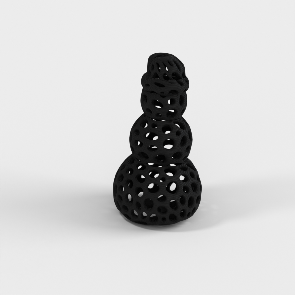 Ornamento natalizio del pupazzo di neve di Voronoi