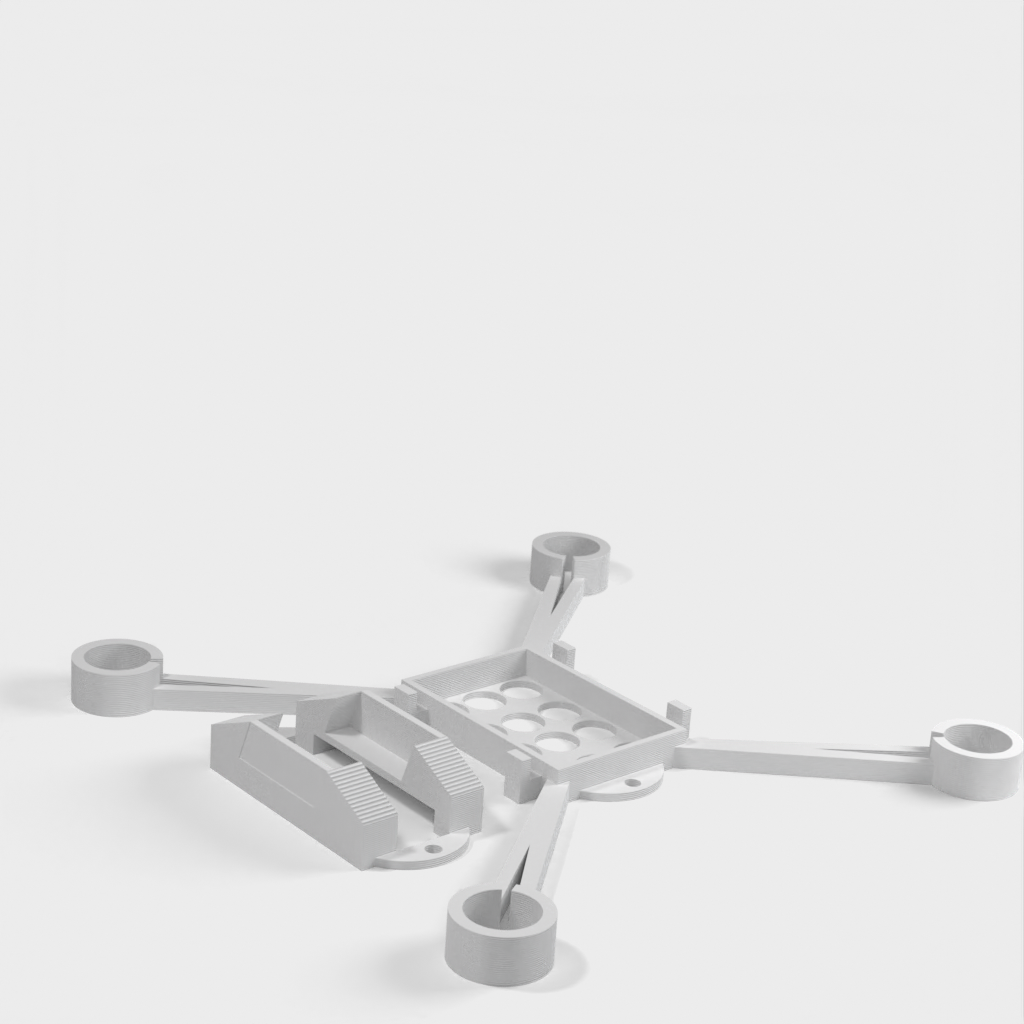 Telaio per drone Micro FPV da 80 mm per scheda di controllo di volo Eachine Tiny F3OSD_Brushed