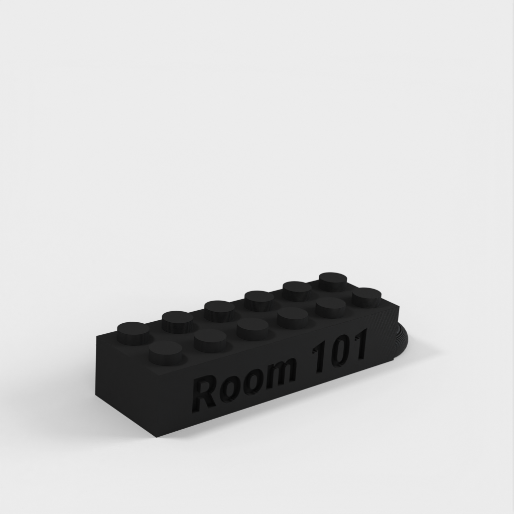 Portachiavi personalizzato con etichetta di testo compatibile LEGO