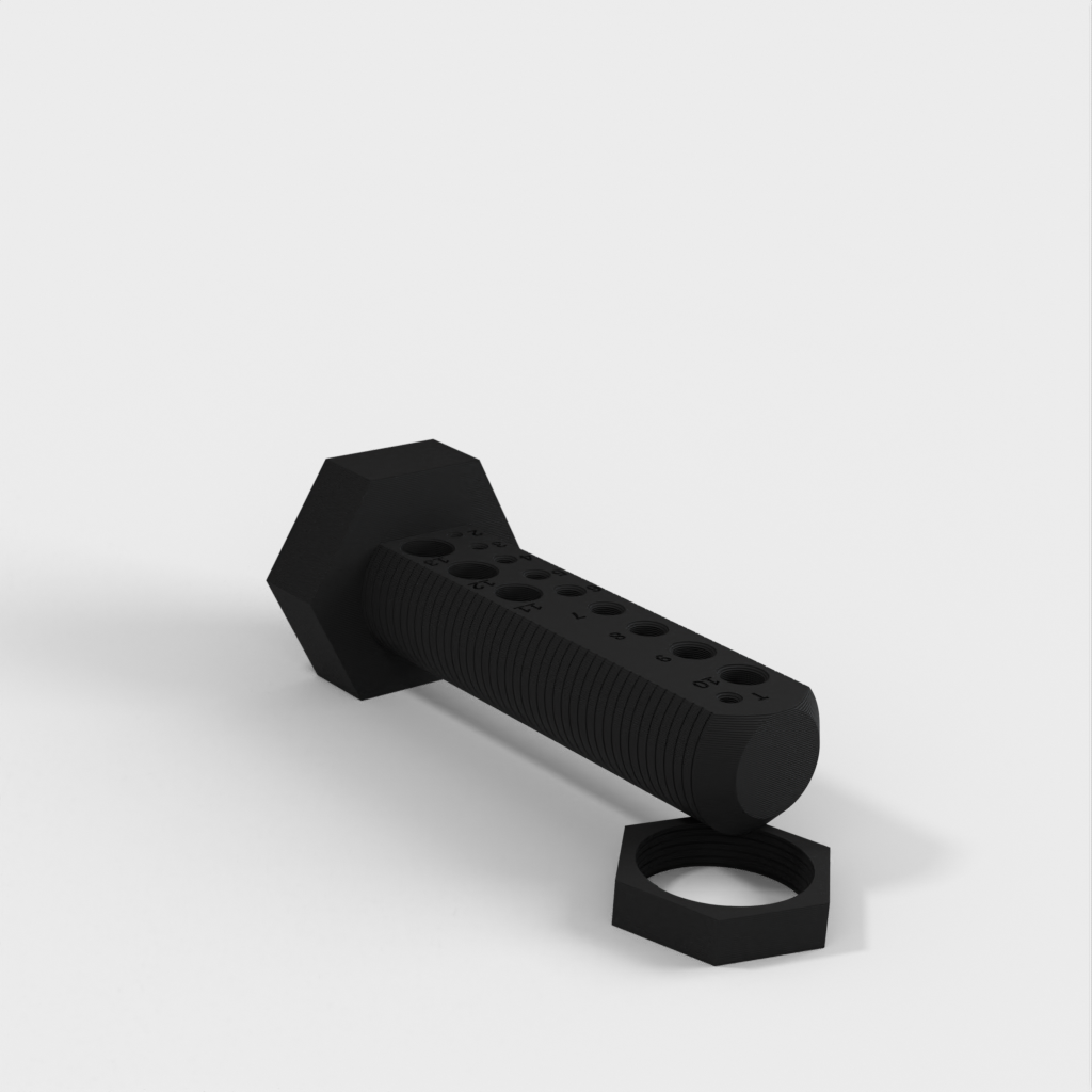 Drill Buddy portatile - supporto per punte da trapano (2 mm-13 mm)