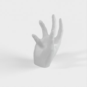 Supporto per iPhone scansionato in 3D a forma di mano