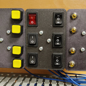 Supporto per guida DIN per pulsanti e indicatori LED
