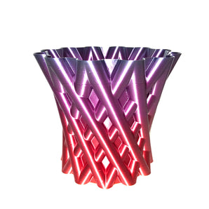 Vaso a Reticolo di Diamante - Decorazione Elegante