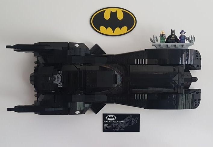 Supporto da parete per la Batmobile Lego del 1989