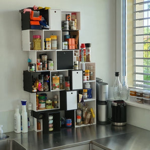 Mensola modulare per spezie personalizzabile per la cucina
