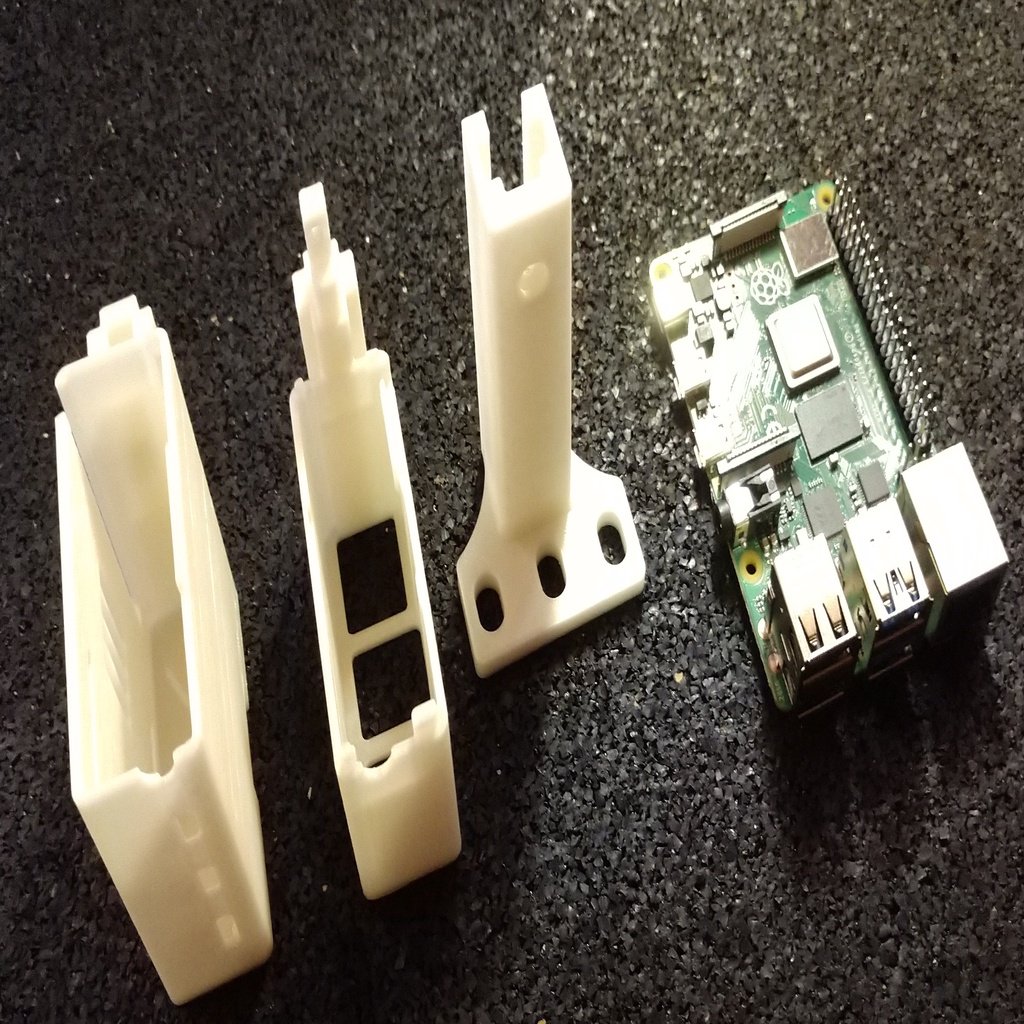 Custodia rack mount per Raspberry Pi 4B / 3B+ / 3B / 3 / 2 / B+