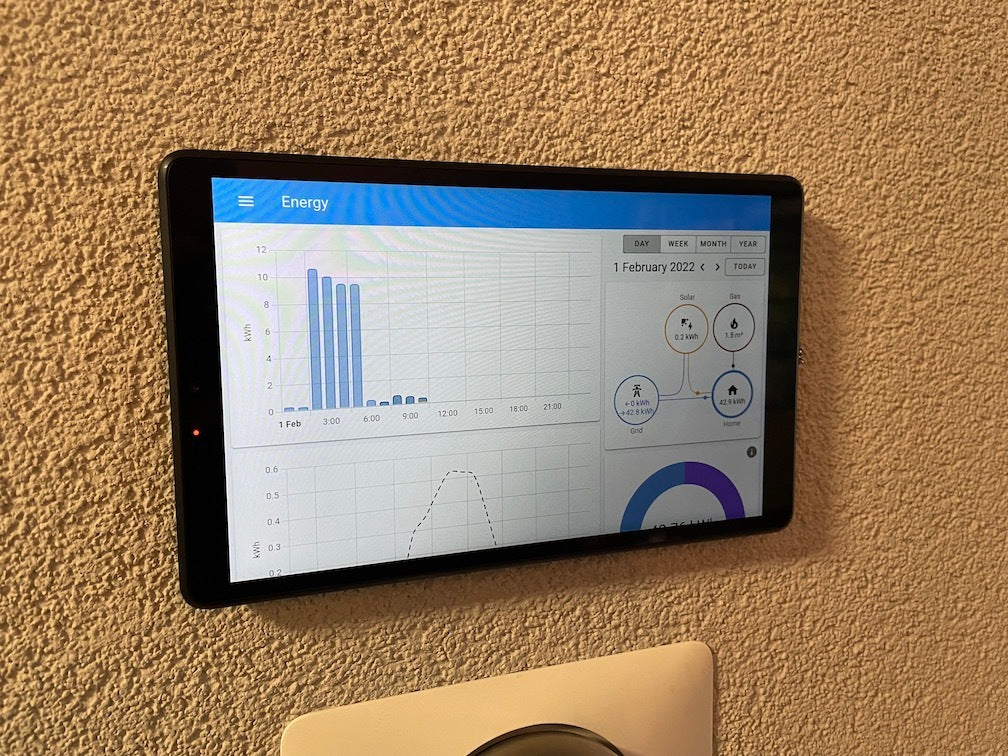 Staffa da parete invisibile a basso profilo per tablet