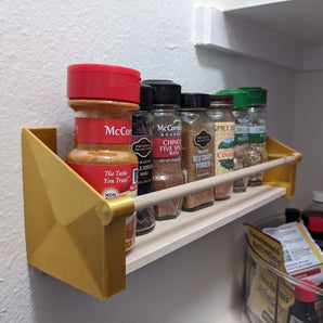 Mensola per spezie flessibile per una cucina organizzata