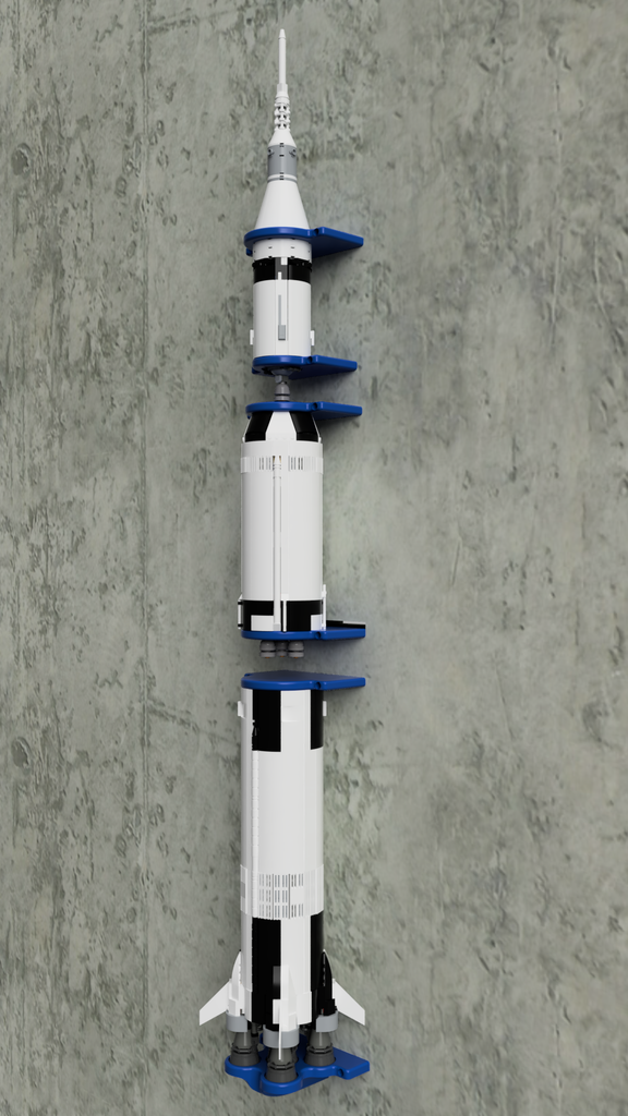 Supporto a parete per Lego Saturn V