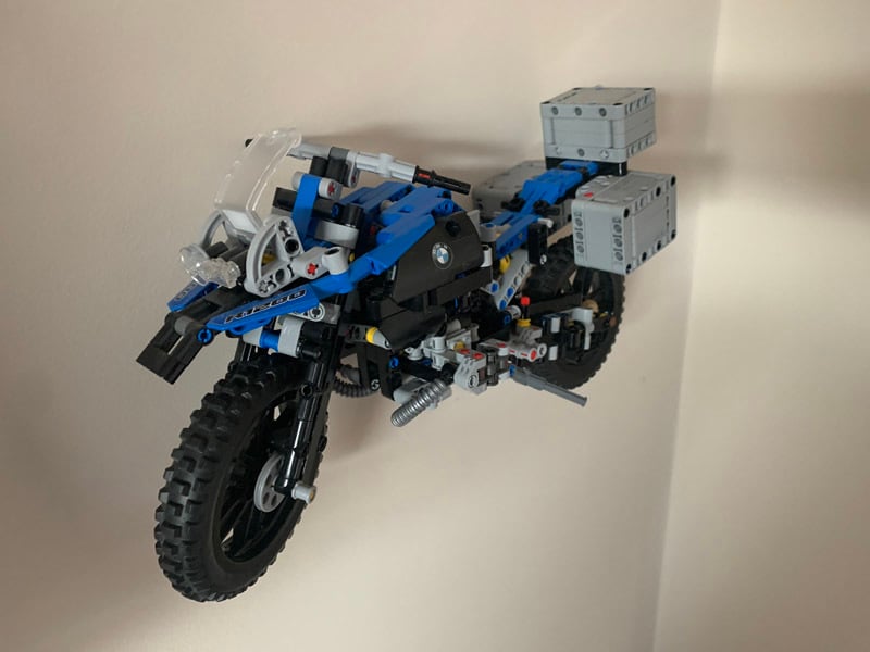 Supporto da parete per moto Lego Technic BMW R1200GS