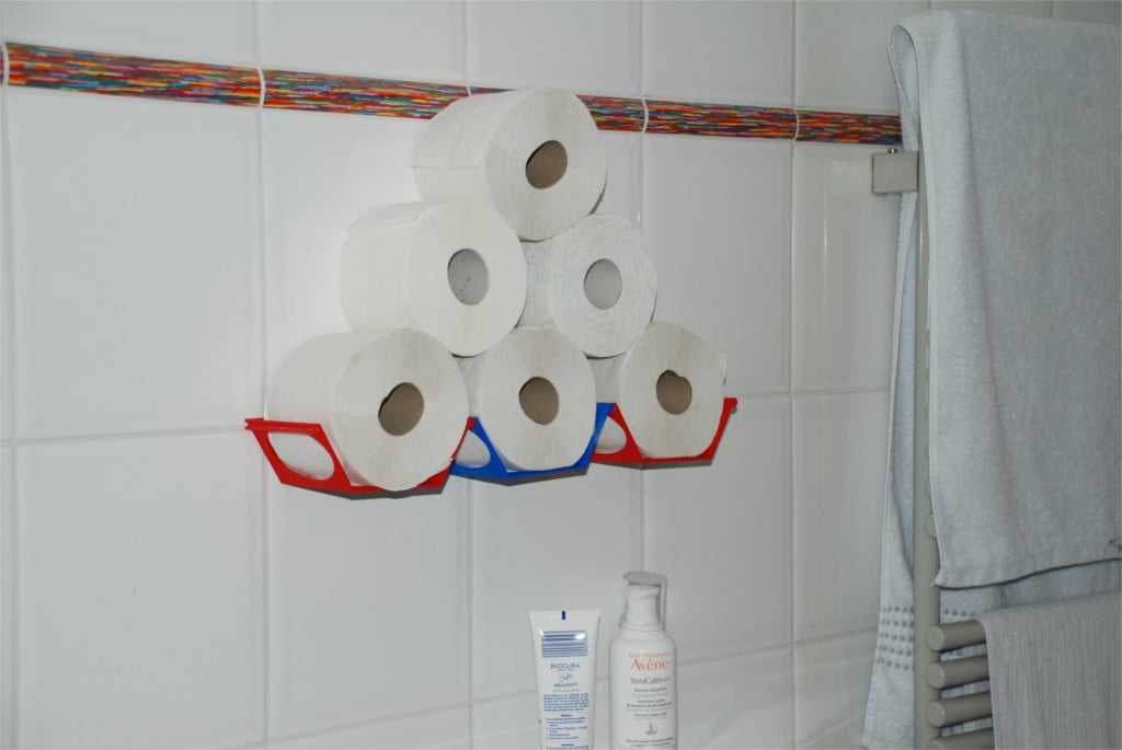 Porta carta igienica estensibile a parete