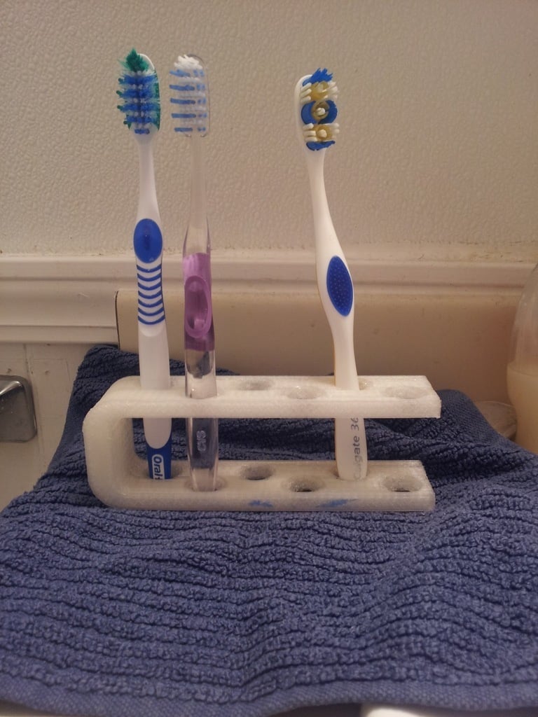 Portaspazzolino semplice per 6 spazzolini da denti