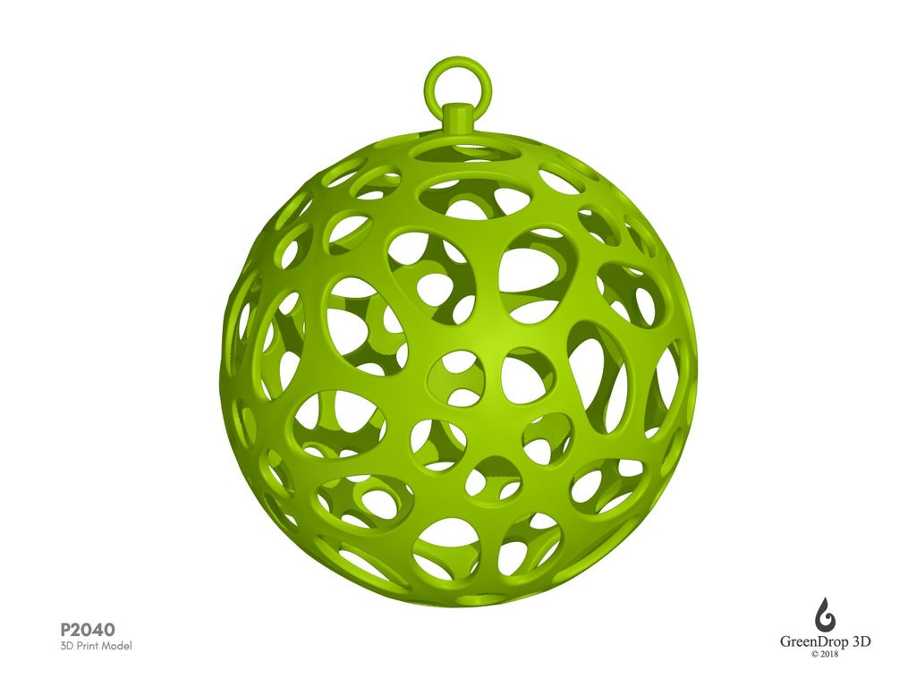 Palle di Natale - P2040 per la stampa 3D di Greendrop3D