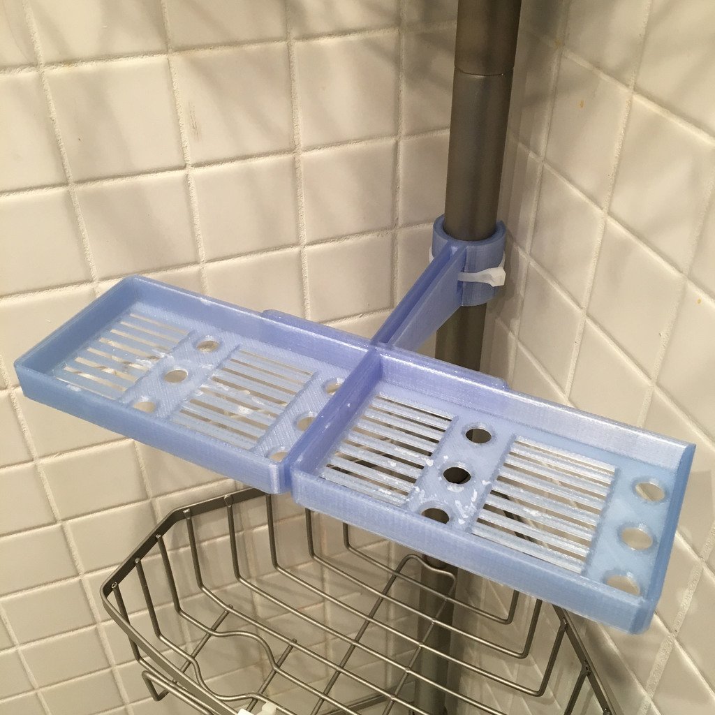 Doppio cassetto per sapone per contenitore da doccia