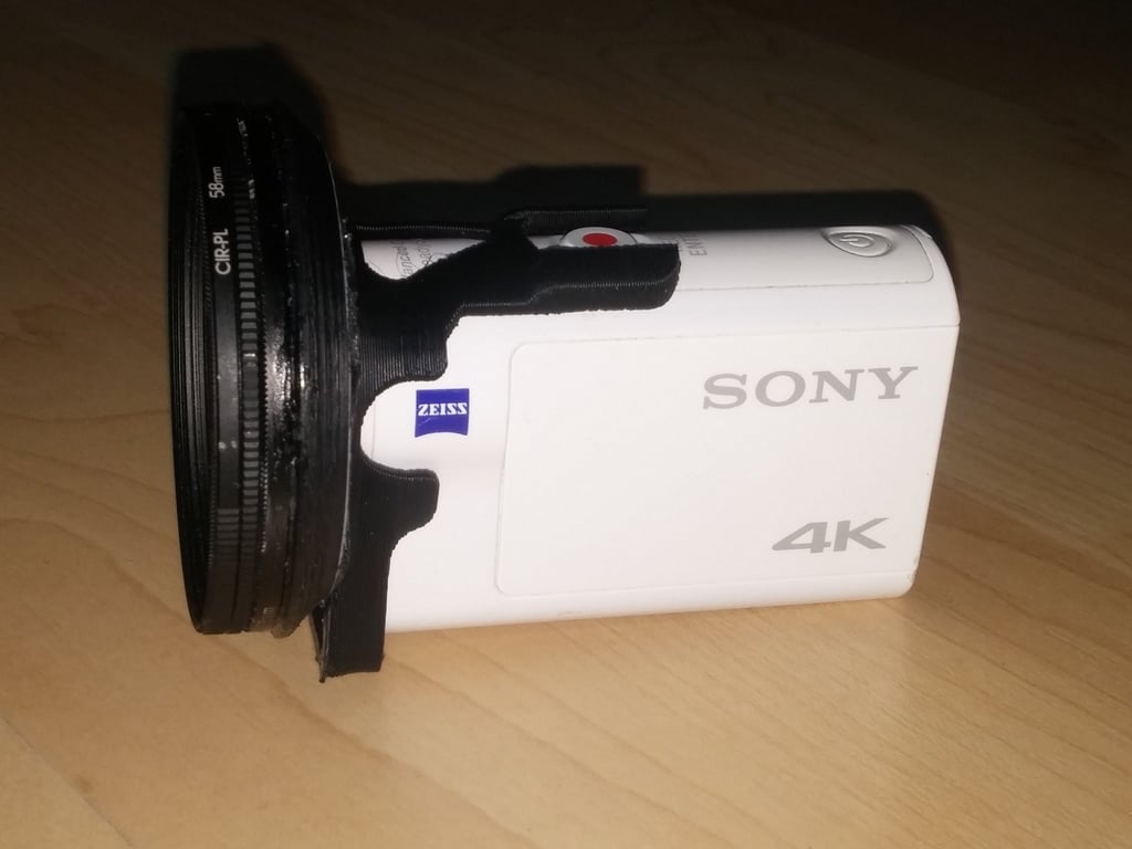 Copriobiettivo con filtro da 58 mm per action camera Sony FDR 3000