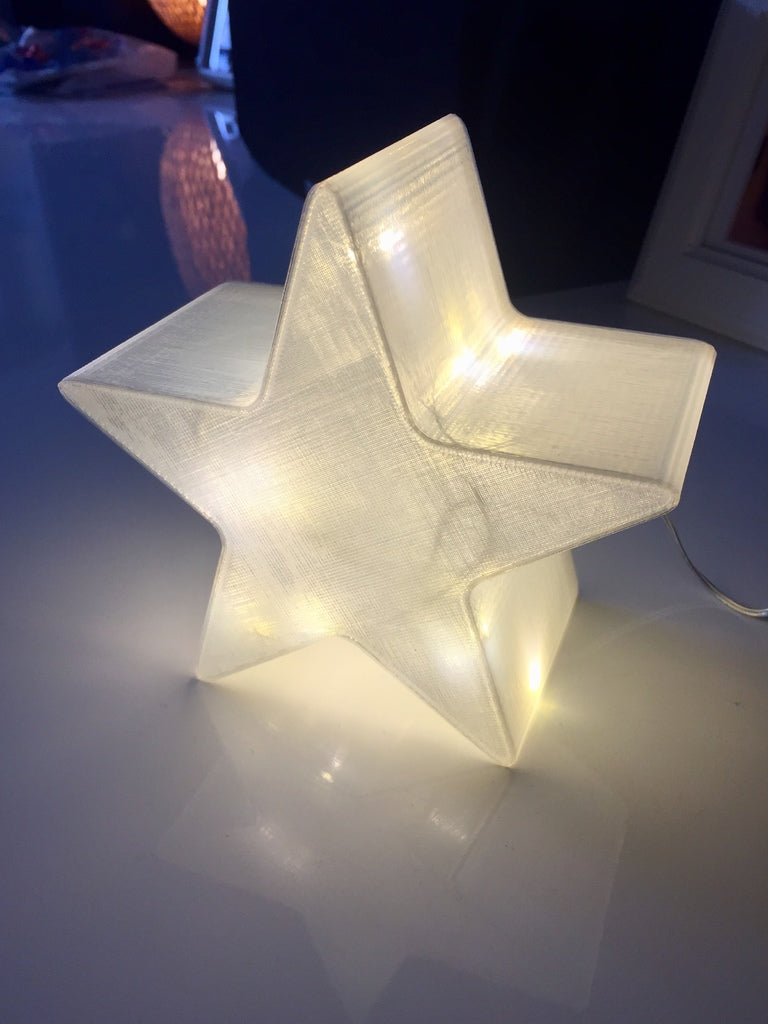 Decorazione natalizia: Stella di Natale per luci LED o candele LED