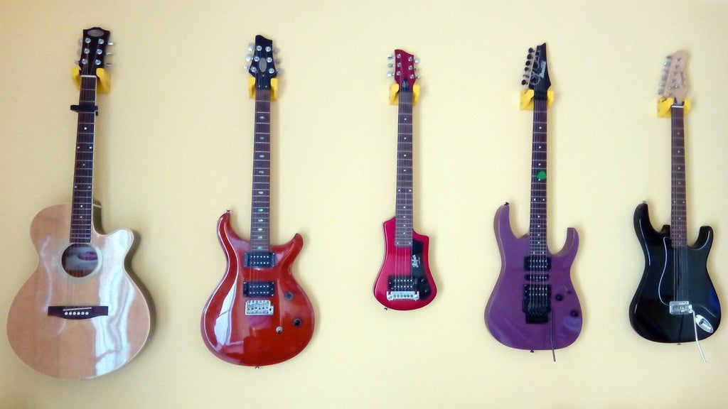 Supporto da parete per chitarra acustica ed elettrica