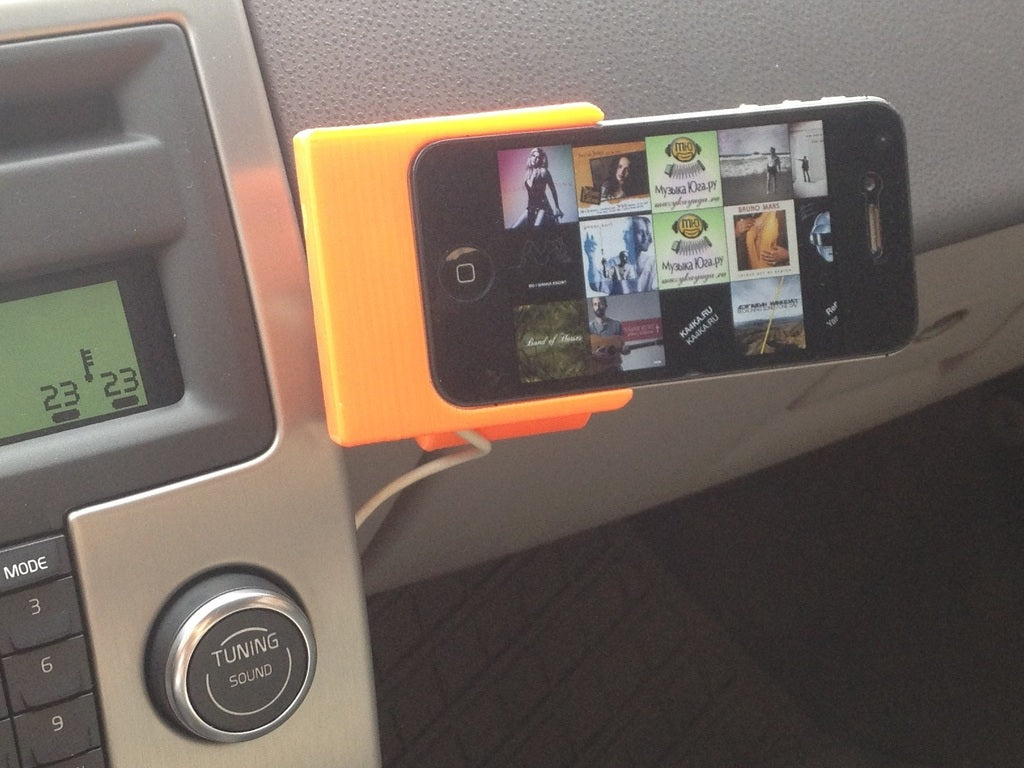 Porta caricabatteria da auto girevole per iPhone 4 4S con magneti