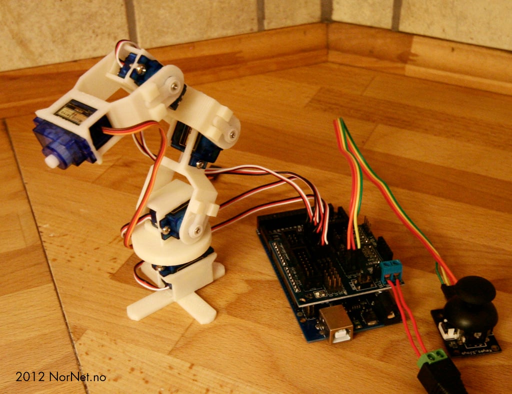 Braccio micro robot con micro servo da 9 g