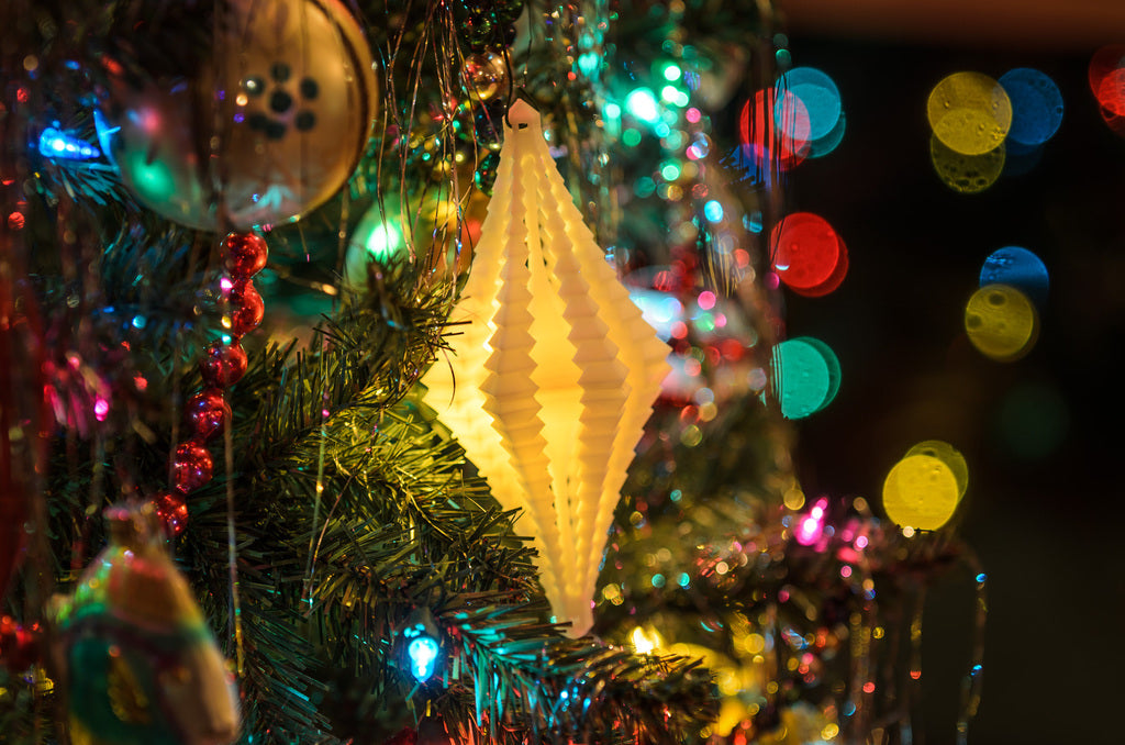 Ornamento in cristallo sfaccettato per l&#39;albero di Natale