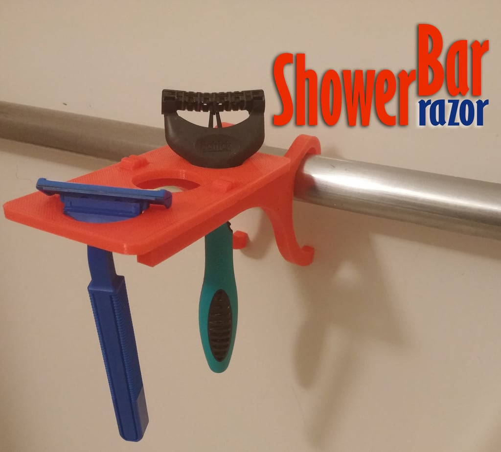 ShowerBar - Razor Edition - Portaoggetti da doccia per lamette da barba