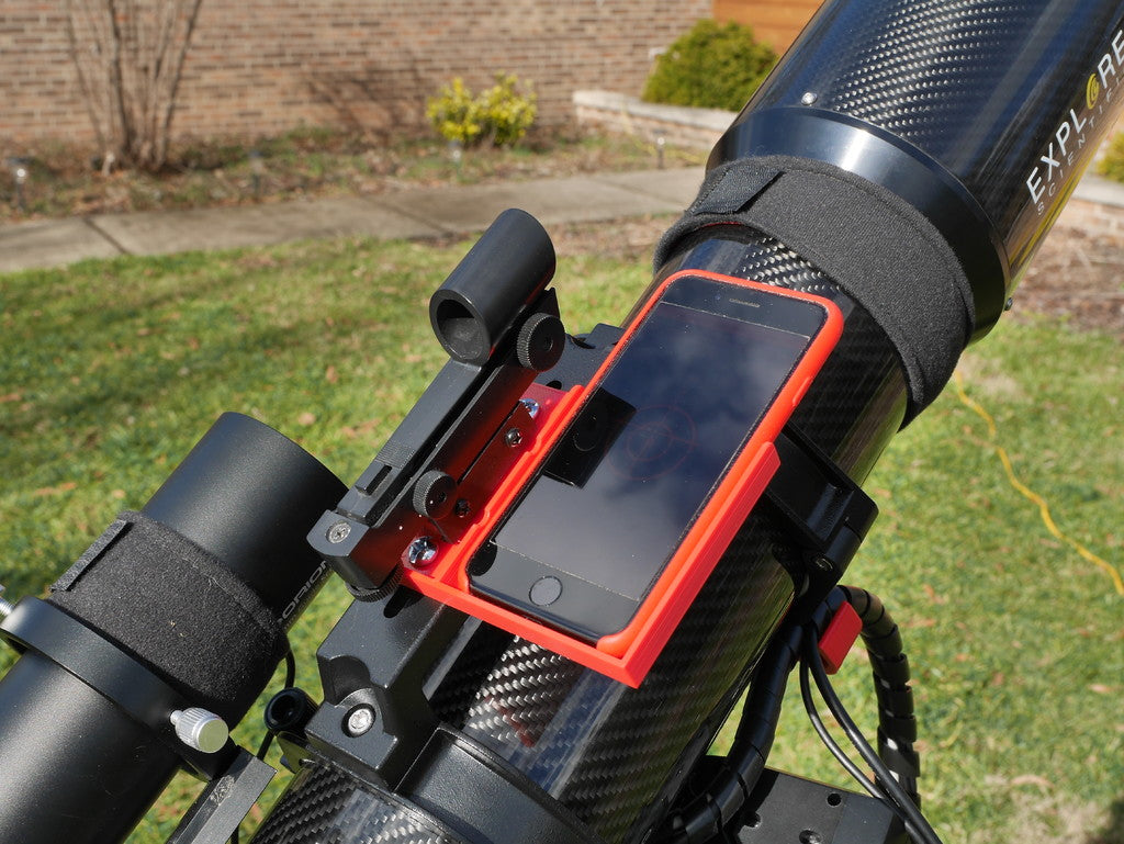 Il vassoio di regolazione polare per iPhone 7 per telescopio