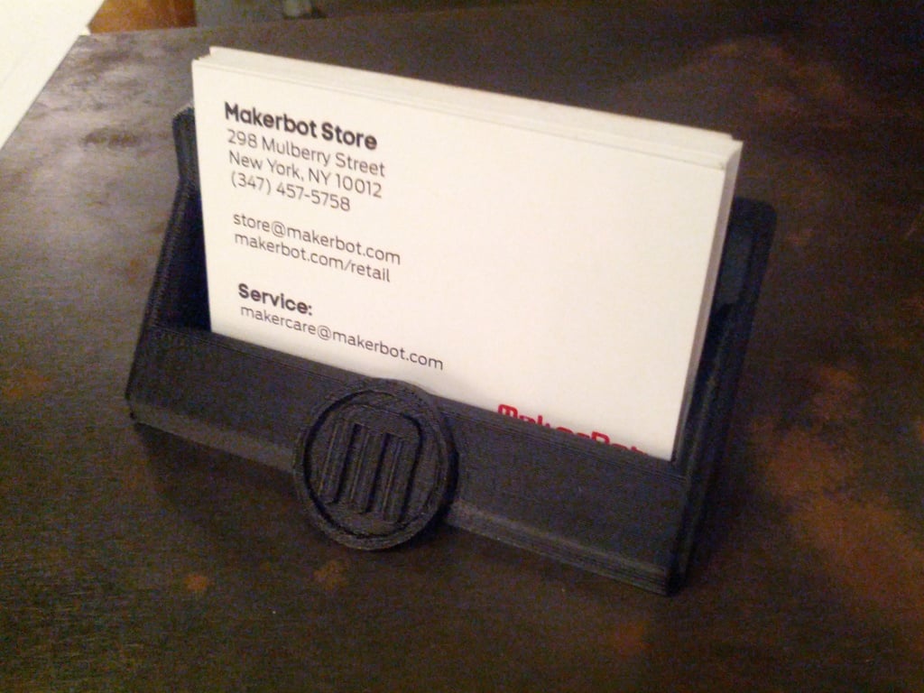Porta biglietti da visita MakerBot per uso in negozio